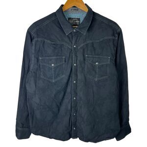 Cody James Western Shirt Mens XL Pearl Snap Embossed Pockets Cowboy Rancher